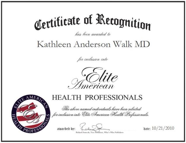 Kathleen Anderson Walk MD